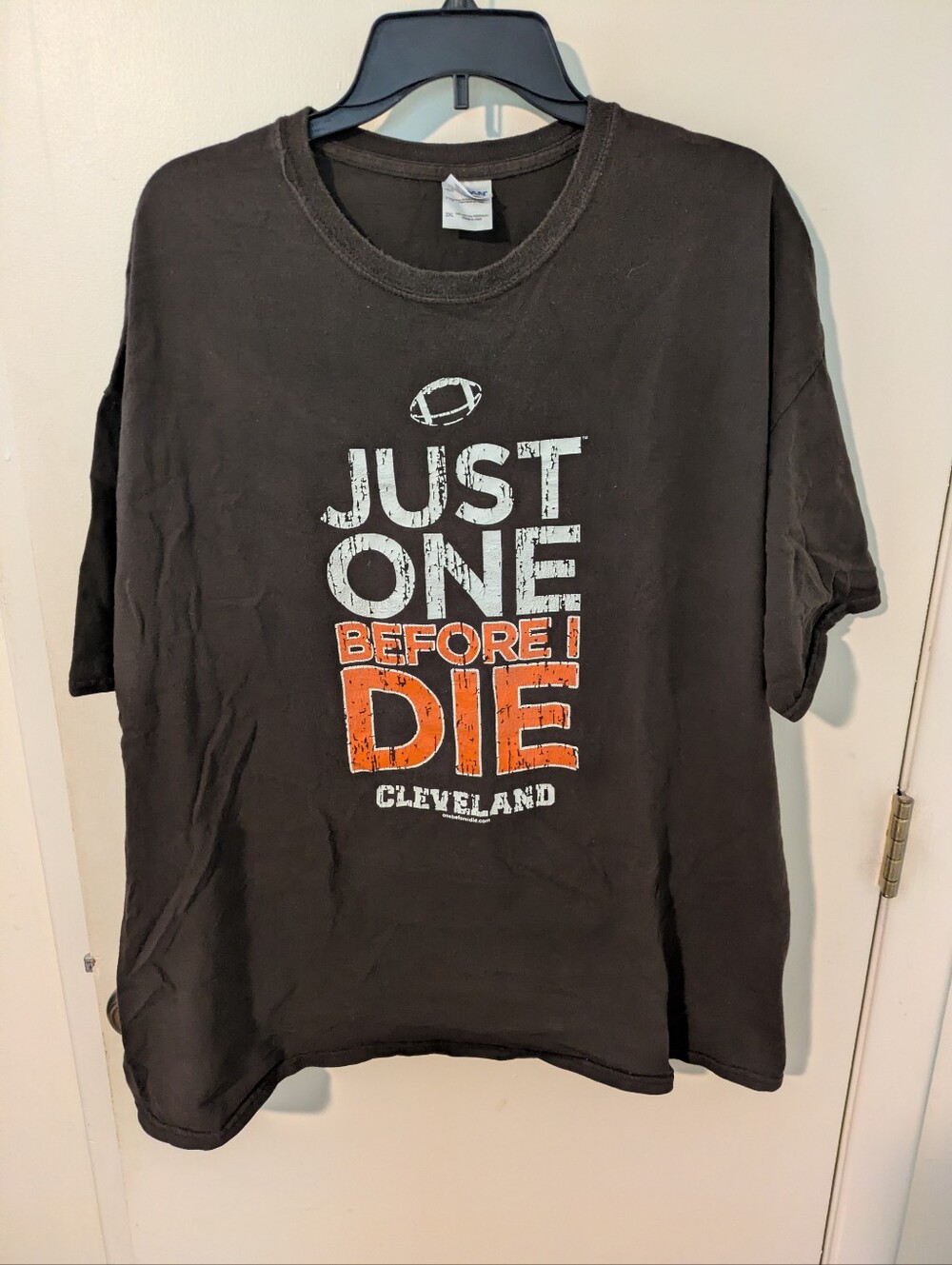 Men's Cleveland Browns Just One Before I Die Football Shirt